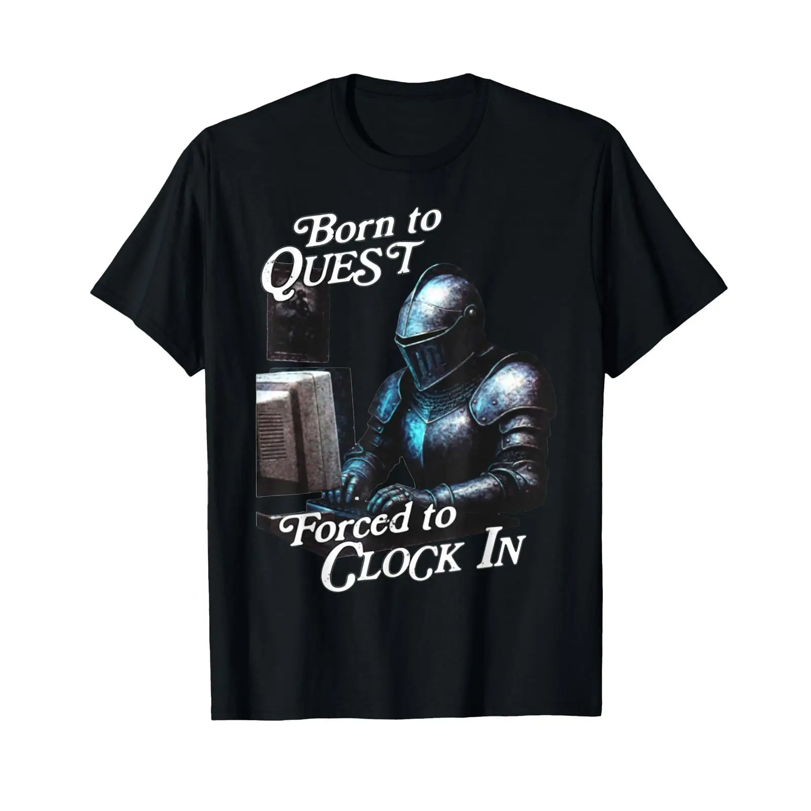 Office Quest - Camiseta con estampado gráfico vintage de