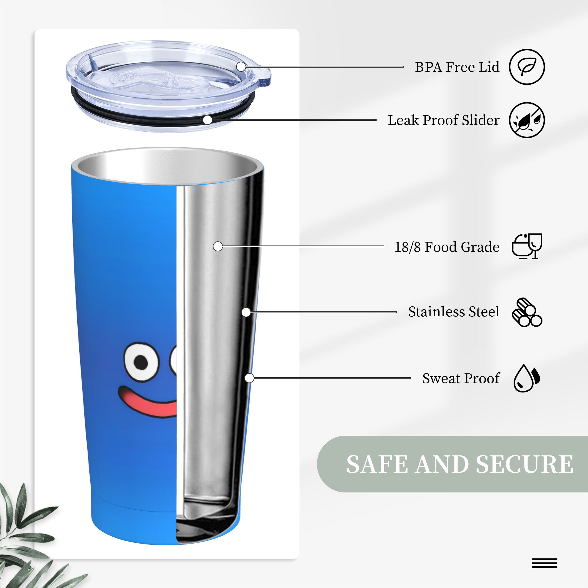 D-Dragon Quest Slime vaso de a - Office Quest reseña y precio
