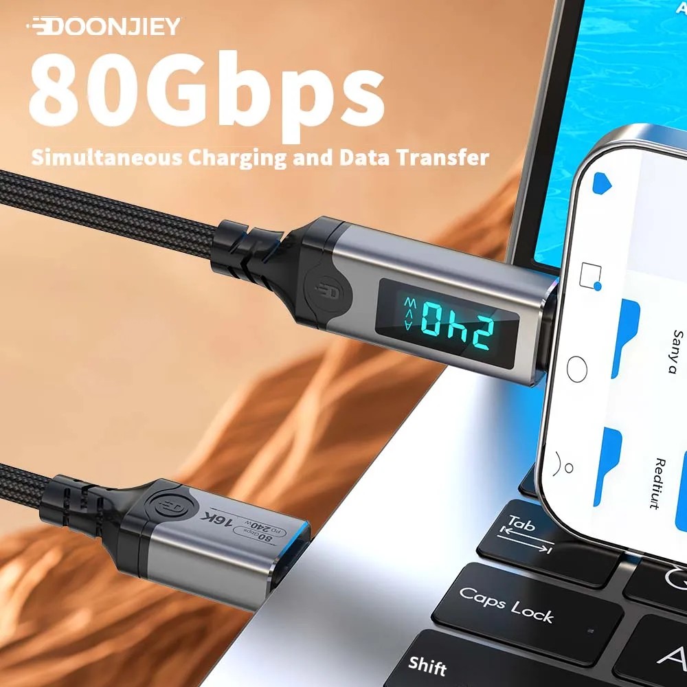 Cable USB Tipo C Thunderbolt 5 - Office Technologies reseña y precio