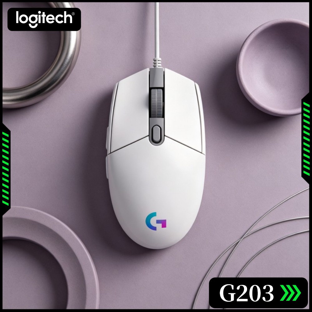 Ratón para juegos con cable Lo - Logitech Mouse G203 reseña y precio